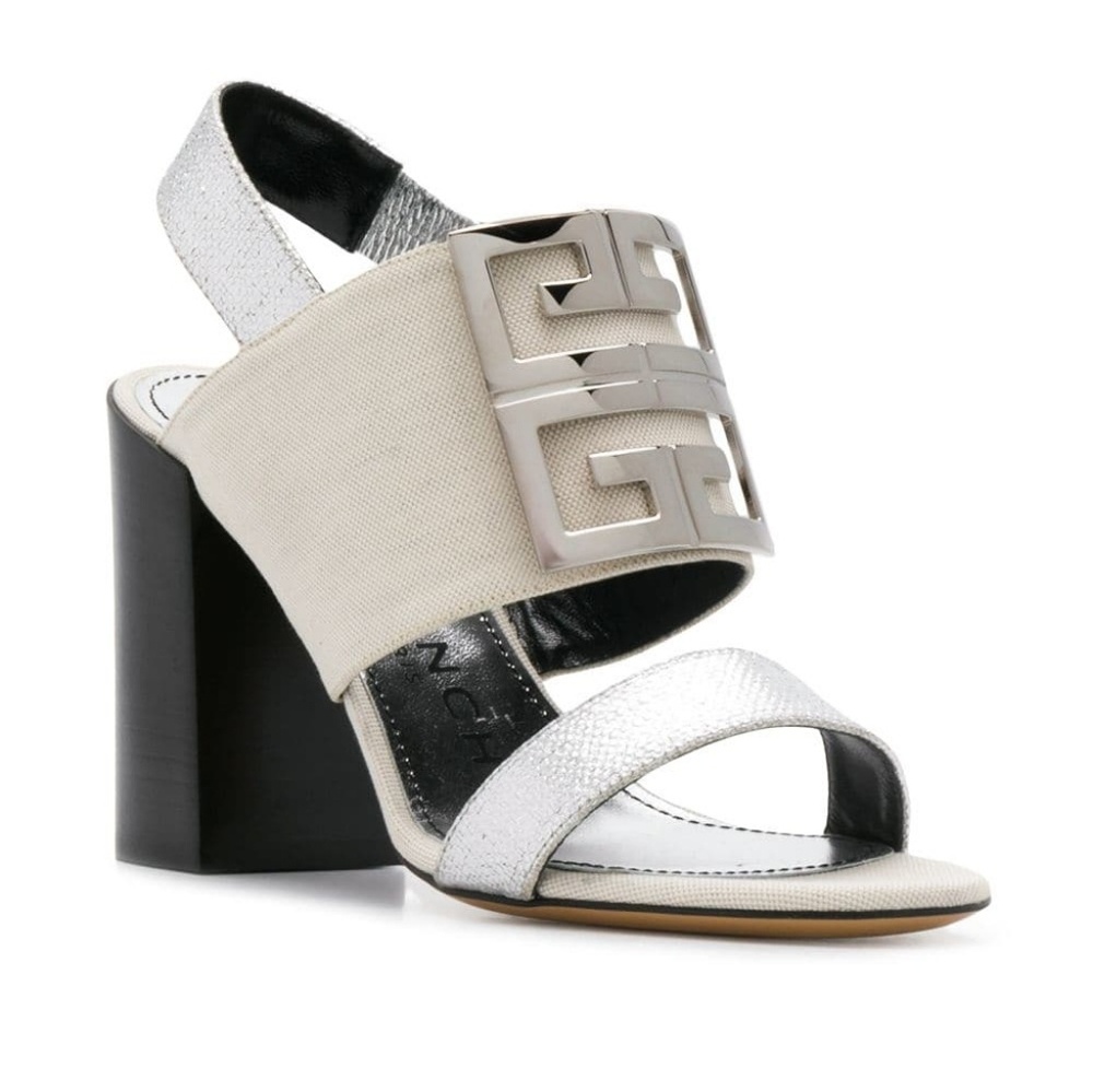 GIVENCHY
Logo Plaque Block Heel Sandals